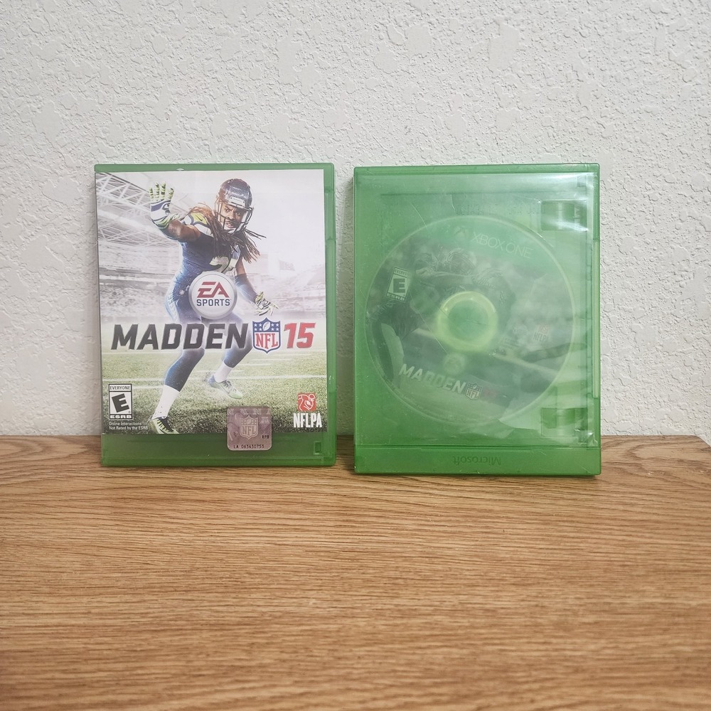 Microsoft XBOX ONE Madden NFL 15 (With Case) & Madden NFL 17 (Disk Only) Lot